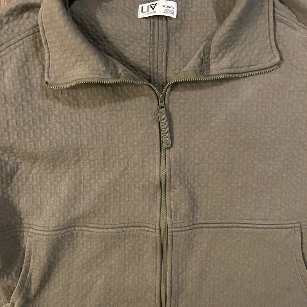 LIV Outdoors Olive Green Outdoor Full Zip Jacket - Picture 4 of 5